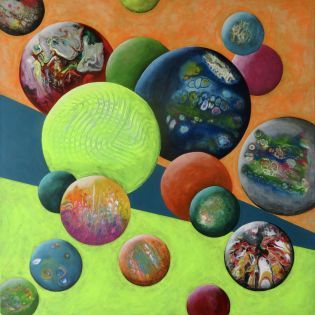 2022 - in motion - 60 x 60 Acryl auf Leinwand